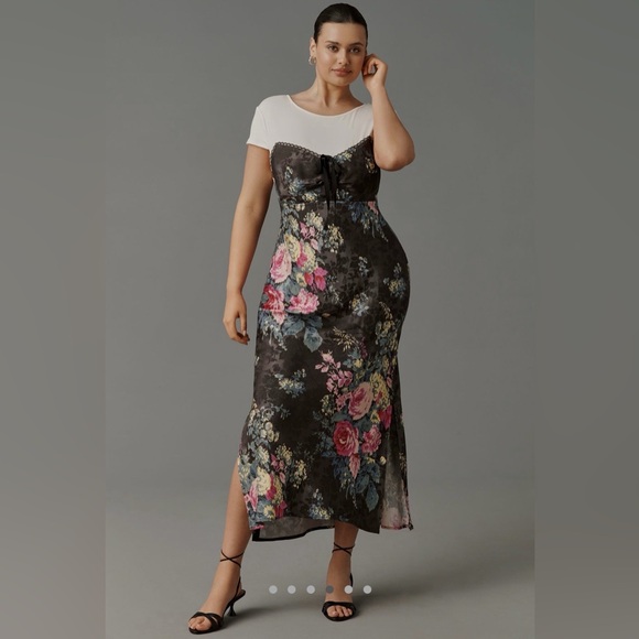 By Anthropologie twofer midi slip dress - Picture 5 of 14